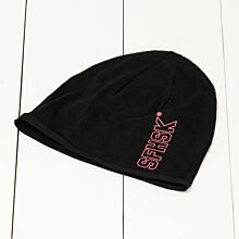 Mössa Scouternas Folkhögskola med loggan SFHSK och scouternas lilja på