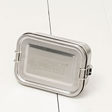 Matlåda Scouternas Folkhögskola med Scouternas Folkhögskolas logga på locket